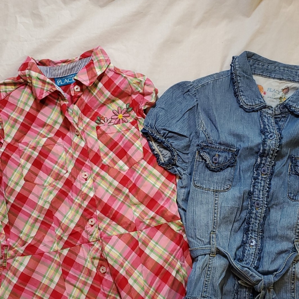 2 Children's Place shirtdresses, size 10
